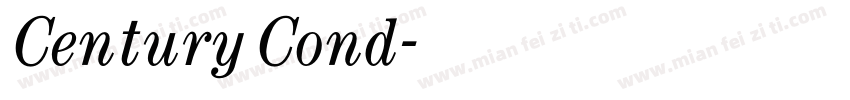 Century Cond字体转换